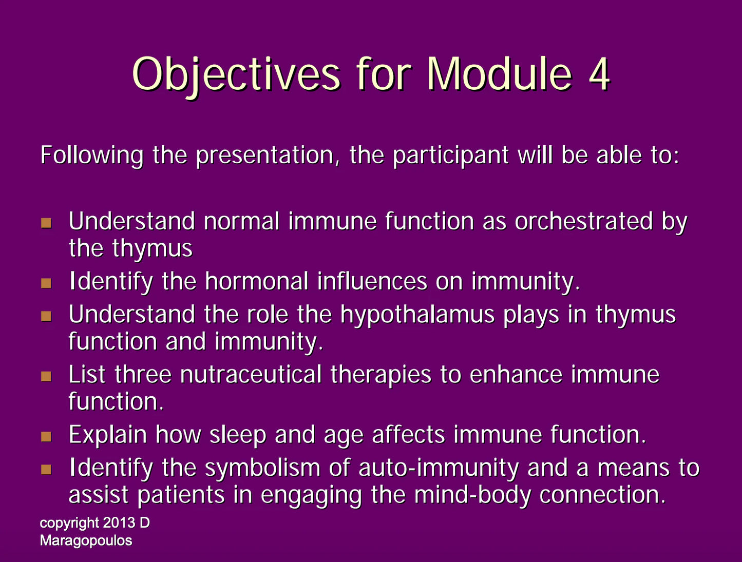 Module 4 Thymus
