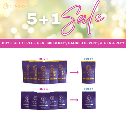 Buy 5 Get 1 Free Genesis Gold® and Sacred Seven®