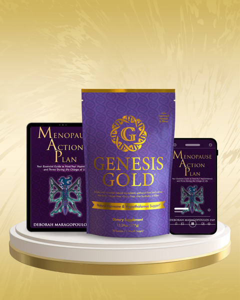 World Menopause Day Harmony Bundle: Genesis Gold® + Menopause Action Plan eBook + Debut Audio Edition