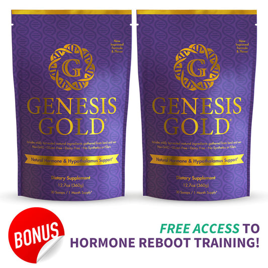 2 Bags of Genesis Gold + Free Access to Hormone Reboot Training