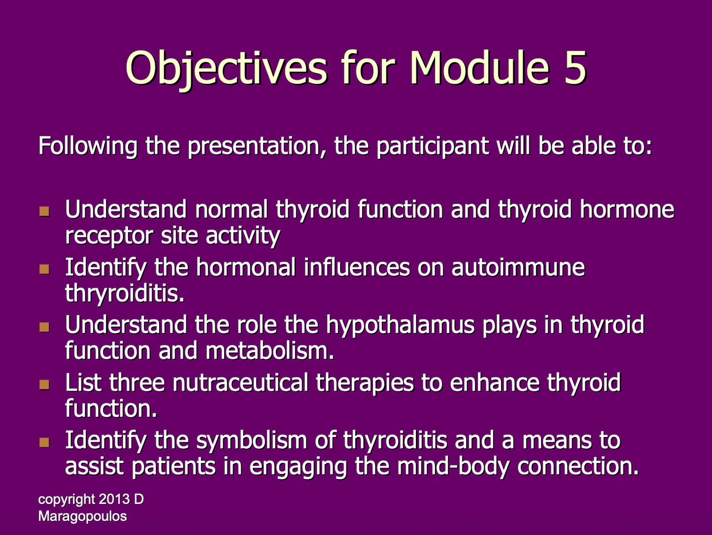 Module 5 Thyroid
